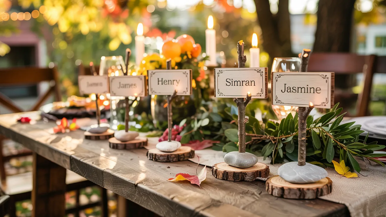 Tree Branch Place Card Holders